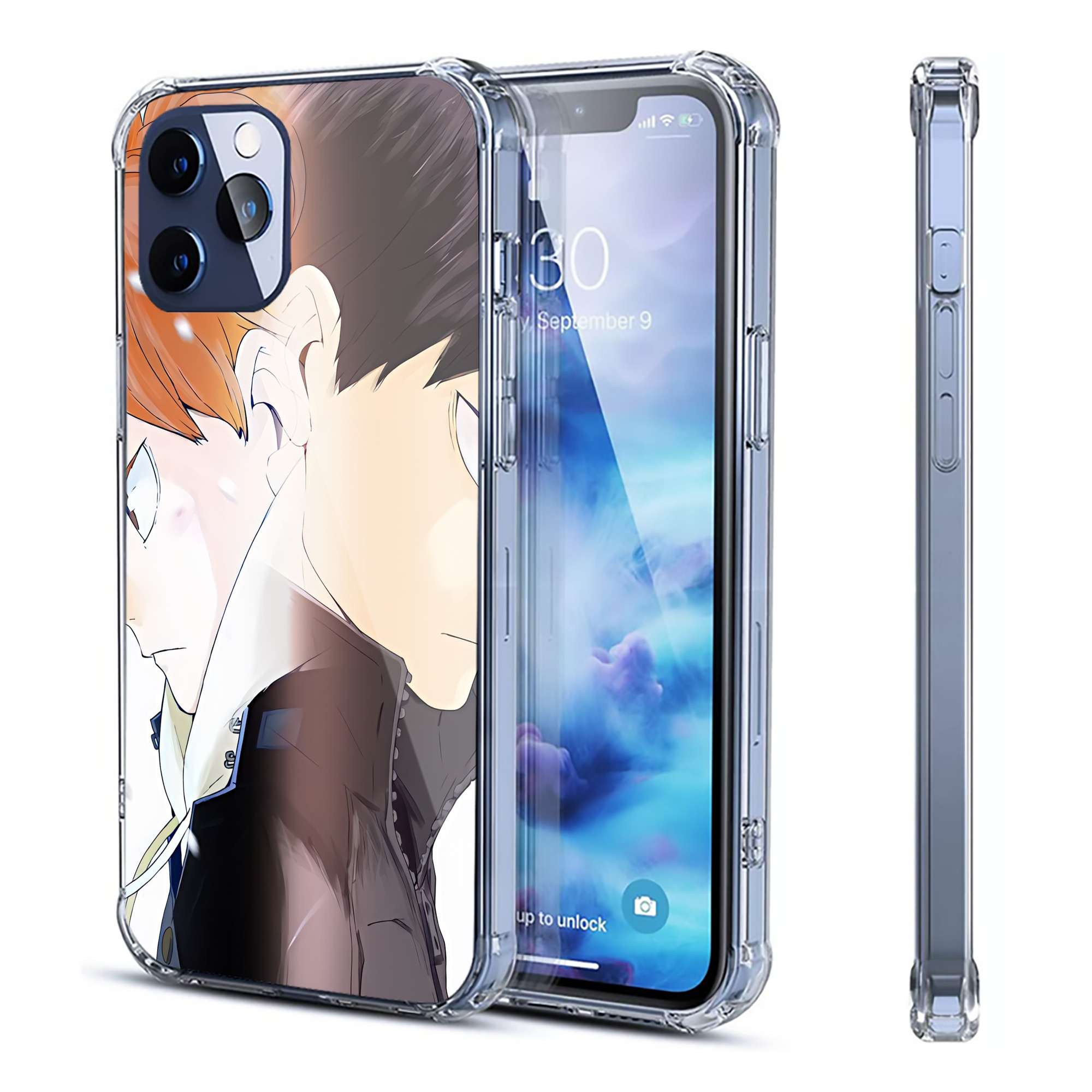 （画像用） ハイキュー!! Haikyu!! 【iPhone 12シリーズ対応】透明スマホケース（クリアソフトケース）